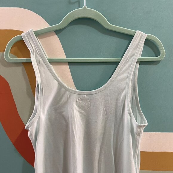 "where the people aren't" green beachy tank (size L) - Picture 2 of 6